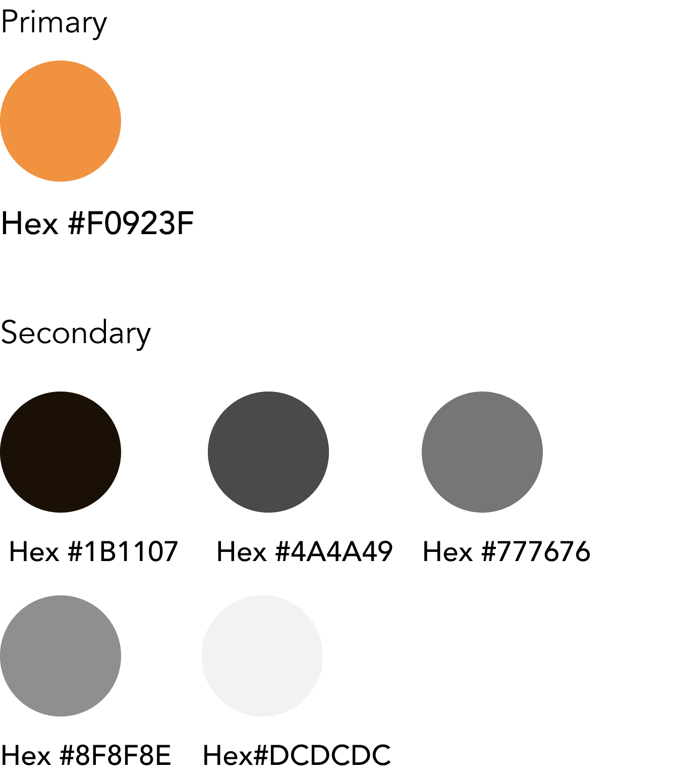 Image of color palette for Mobile