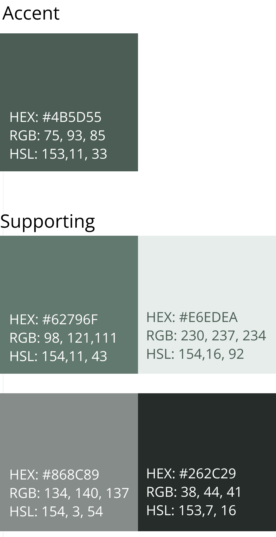 Image of color palette for Mobile
